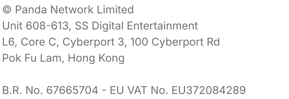 Published by Panda Network Limited